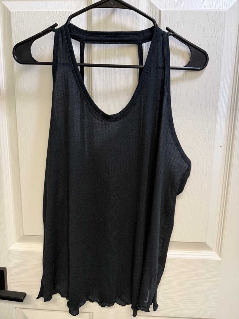 Nike Black Racerback Tank Top with Back Strap Detail